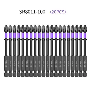 4-Inch 100mm Cross #2 Impact Screwdriver Power Drill Set, Screw Head Phillips Screw Head, Power Tool Accessories