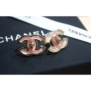 Pre-owned Chanel CC logo stud earrings