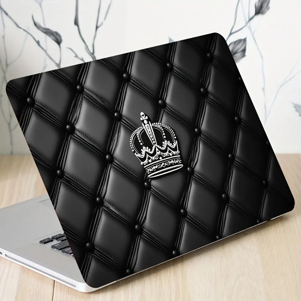 Crown Pattern Laptop Skin Sticker, Waterproof & Scratch Resistant Laptop Skin Sticker, Universal Laptop Decorative Accessories for Laptop & Tablet