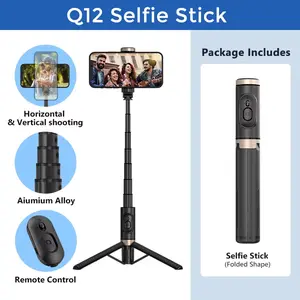 Bluetooth Wireless Handheld Selfie Stick Tripod Extendable Monopod with Remote for Huawei Iphone 13 Pro Max Xiaomi Phone Live KEELEAD