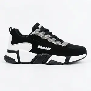 Women’s color-block breathable casual athletic shoes with added height and shock absorption