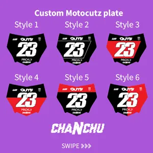 Customizable Motocutz E-Bike Number Plate Decal - Made to order Customizable Motocutz E-Bike Number Plate Decal - Made to order