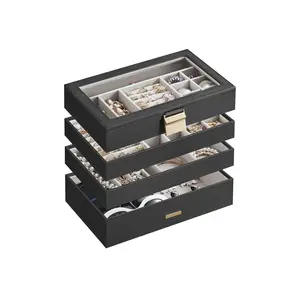 4-Tier Stackable Jewelry Box