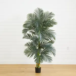 6.5' Golden Cane Artificial Palm Tree