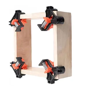 Adjustable 90-Degree Woodworking Right Angle Clamp | Quick Fixator for Picture Frames & Photo Frame Joint Positioning | Durable & Powerful Fixture, Adjustable Clamp Height, Hardware