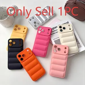 for Apple 17pm Exclusive Down Jacket Phone Case, Soft Comfortable Grip, Full Protection Anti-Drop, High Aesthetic Luxury, Fashionable