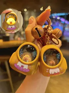 Cute Glowing Dolphin Keychain Set, Cartoon Night Light Pendant, 2 Pieces, Adorable Bag Charm, Perfect Gift for Kids and Adults