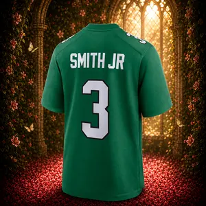 Men's Philadelphia Football Nolan Smith #3 Kelly Green Alternate Game Jersey Athletic Fan Shirt Breathable Sports Apparel