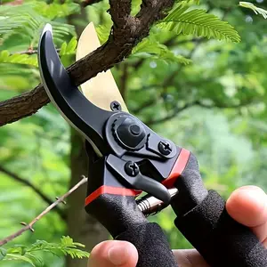 Super Sharp Premium Garden Shears, Pruning Shears For Gardening, Garden Hedge Clippers Handheld Pruners - Garden Scissors Heavy Duty Tool 8.5" Professional Titanium Bypass Pruning Shears (T13)