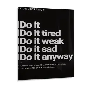 Letter Pattern Poster, Motivational Inspirational Text Pattern Wall Art, Modern Canvas Painting 12*16inch with Framed for Home Decor tiktokshopspringglowup