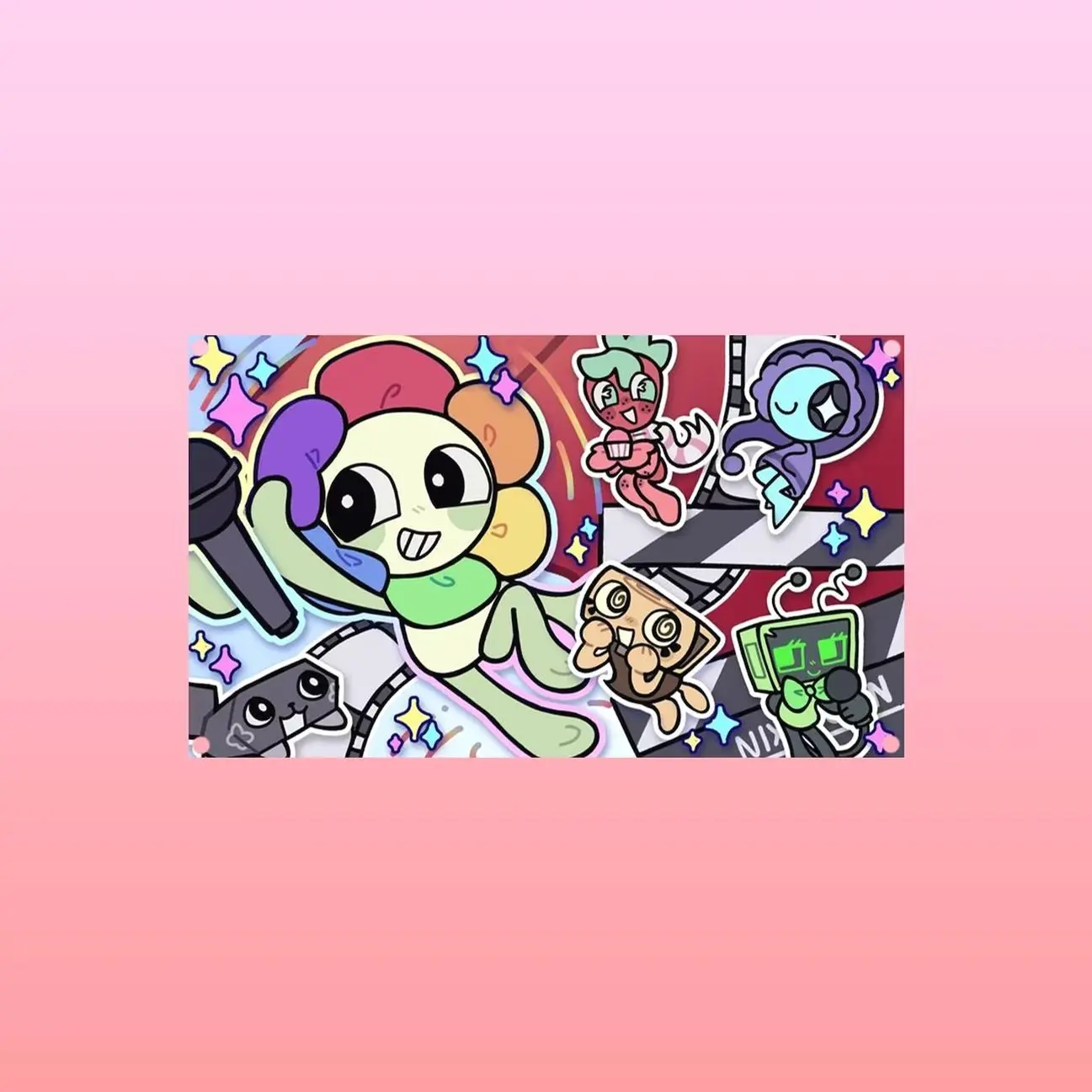 Dandy’s World Picture Flag Tapestry – Cartoon Game Wall Art | Aesthetic Gaming Banner | Colorful Fan Decor | Room Gift Lightweight Indoor Wall Art