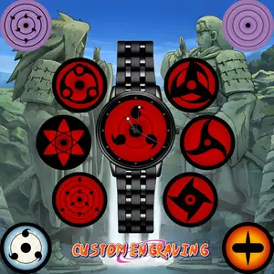 Unisex Naruto Dōjutsu Sharingan Engraved Watch Collection