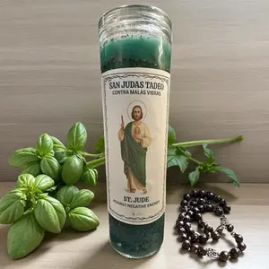 Saint Jude Protection Candle – Against Negative Energy | San Judas