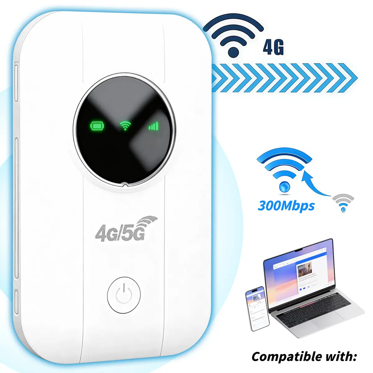 2026 Portable WiFi Hotspot, Wifi Cellular, 4G LTE Mobile Hotspot Router Worldwide Portable, Multi-Device Connectivity, SIM Card Required, Long-Lasting Battery for Outdoor, Travel & Daily Life Use, Built In Wifi, Wifi Pocket
