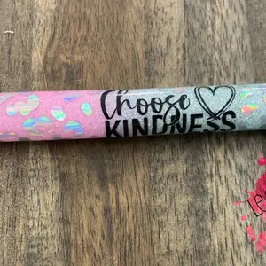 Choose Kindness Stainless Steel Pen/Stylus, Epoxy Pen,Kindness Matters,Personalized Pen, Changable Chamber