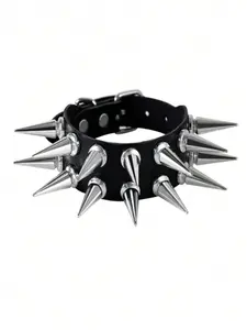 Punk Style Spiked Decor PU Leather Bracelet, Fashionable Jewelry for Women & Men, Trendy Versatile & Exquisite Jewelry for Birthday Gifts, Fashion Bracelets for Parties & Daily Wear