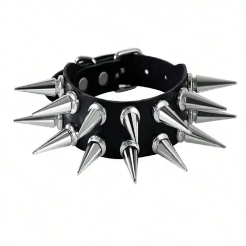 Punk Style Spiked Decor PU Leather Link Bracelet, Fashion Cool Accessories, Fashionable Jewelry for Women & Men, Trendy Versatile & Exquisite Jewelry for Birthday Gifts, Fashion Bracelets for Parties & Daily Wear