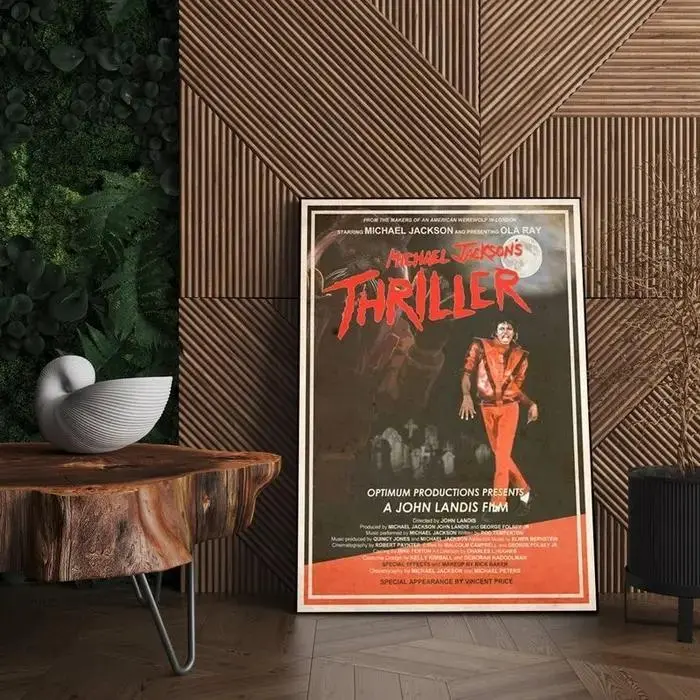Michael Jackson Poster, Michael Jackson Thriller Poster, Michael Jackson Vintage Poster Decor Gift