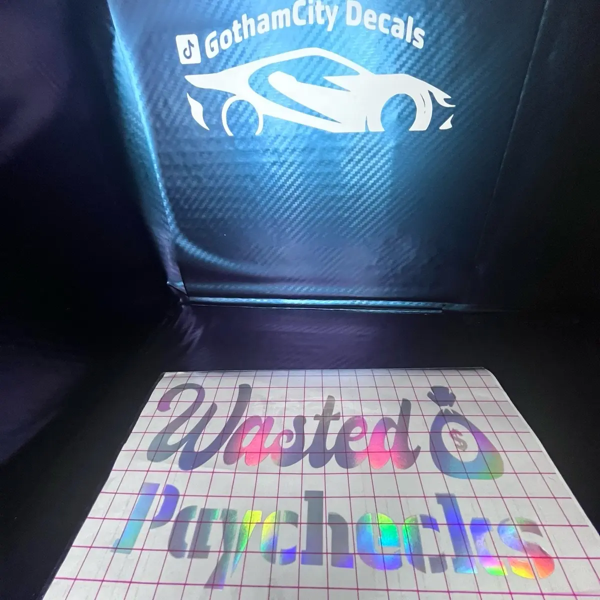 Wasted Paychecks Car Sticker - Personalized Decoration for Your Vehicle
