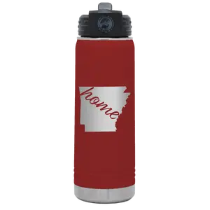 Arkansas Home 20 oz Water Bottle | Maroon