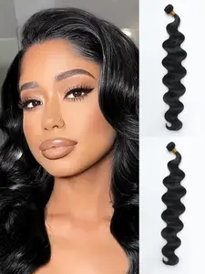 Quick Weave Body Wave Hair Bundles, 22-26 Inch Synthetic Hair Weave Extensions, Long Wavy Hair for Women, All Seasons Use