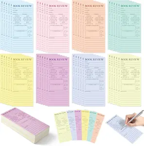 Colorful Book Review Bookmarks -  to School 120 count Book Marker Reading Log Page Markers for Readers Bookish Bookworm , Reading Page  for Students Teachers Women to Review&