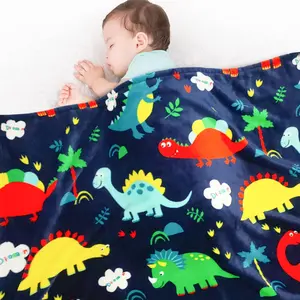 Blanket, suitable for boys and girls, plush and thick dinosaur blanket, is a birthday gift for toddlers and babies (dinosaur pattern, 30x40inch )