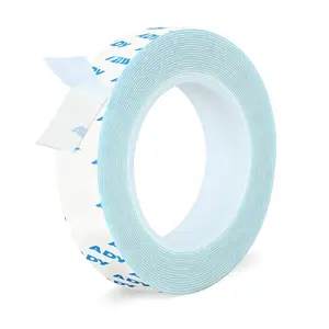 Double Sided Tape Heavy Duty Removable 1in x 20ft, Clear Mounting Tape for Walls, Picture  Strips  Free for Rent Room, Poster Adhesive Stickr Transparent Tape
