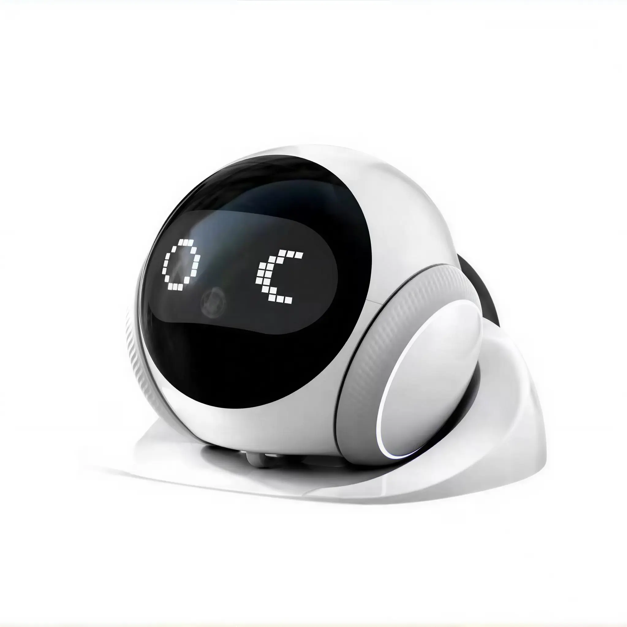 S1 Smart Mobile Indoor Camera Robot with App Control, Night Vision, Two-Way Audio, Auto Recharge for Pets and Home Check-Ins, White