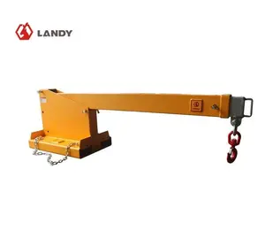 Landy Attachments Fork Mounted Telescoping Crane Jib Boom, Forklift Jib Attachments, Forklift Mobile Crane, Forklift Boom Attachment Towing Handling Equipment