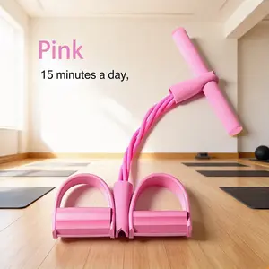 Resistance Training Pedal Elastic Band, Yoga Stretch Band, Adjustable Resistance Band Suitable for Home Gym Arm and Waist Training Exercise Equipment