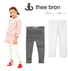 Girls Basic Cotton Full Length Leggings