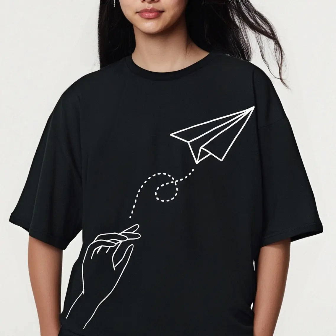 100%cotton Paper Airplane Shirt - Wanderlust World Traveler-Pilot Gift T-Shirt