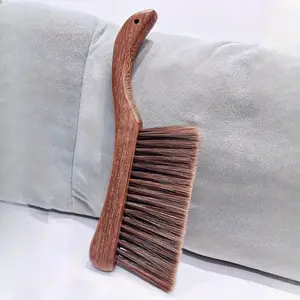1-Piece Wooden Soft-Bristle Dusting Brush / Pet Hair Broom / Bed Brush — Natural Wood Handle Broom for Deep Cleaning — Suitable for Sofas, Beds, Tables, and Cars