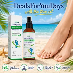 Tea Tree Foot Spray for Daily Foot Care, Refreshing Moisturizing Mist for Dry Feet & Shoe Odor Control, Fast-Absorbing Foot Freshener,SummerVibes