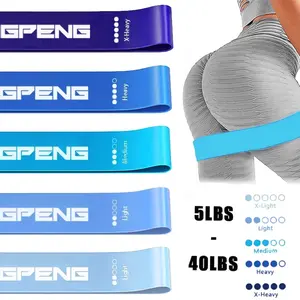 Portable Fitness Workout Equipment Rubber Resistance Bands LINGPENG Yoga Gym Elastic Gum Strength Pilates Crossfit Women Weight Sports Home Workout Equipment Workout Accessories