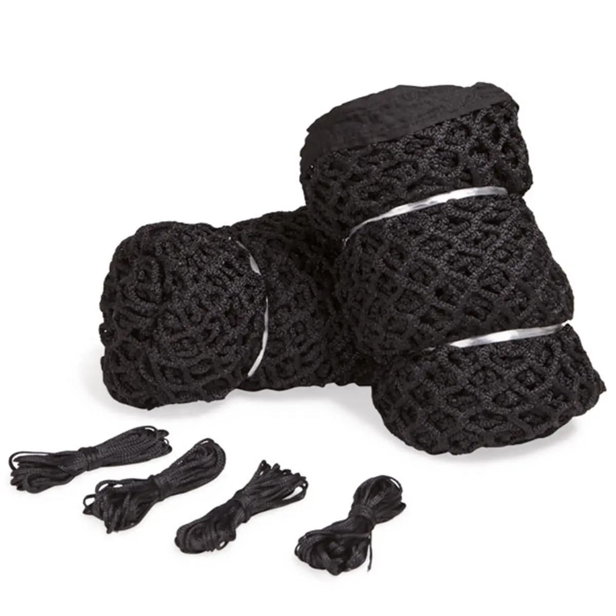 CHAMPION Official Size Lacrosse Net for Fitness Enthusiasts, 6.0mm Square Mesh Coating, 1.5-inch Thickness, High Quality Weather-Treated Black Nylon Net for Year-Round Play