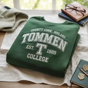 Vintage Boys of Tommen Embroidery Sweater, Tommen College Crewneck, Couple Shirt, Bookish Merch, Bookish Gift