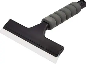 Window Squeegee with Handle for Car Windows, Glass, Mirror, Black