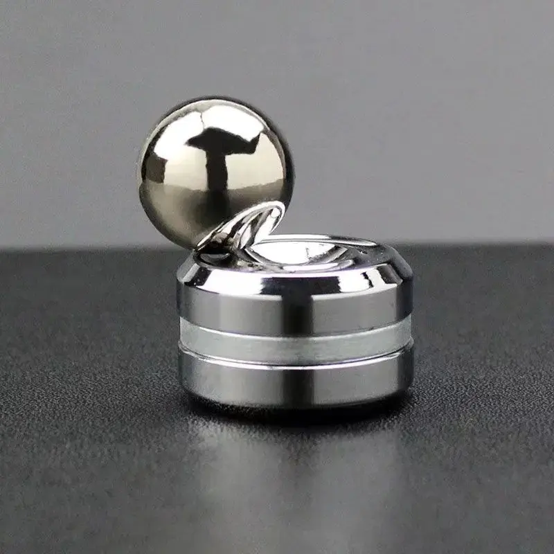 Metal Fidget Spinner Toy Hand Exerciser, Magnetic Rotary Gyro Fingertip Spinner, Portable Orbital Fidget Spinner, Unisex Stress Relief Toy