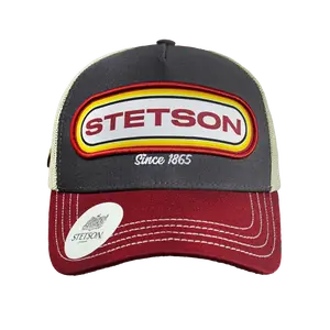 Original Stetson Authentic Trucker Hat Red and Grey