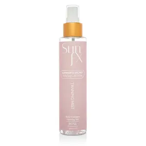 SunFX Tanning Mist for Face & Body | Ultra Hydrating | Hyaluronic Acid | Vegan | Cruelty-Free | Long Lasting Self Tanner Rose - 5floz Moisturizer Radiant