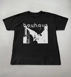 Bauhaus T-shirt, 80s band tees, gothic shirts, Bauhaus graphic tee, retro band tee, trendy unisex cotton shirts, Alt clothing, cute shirts
