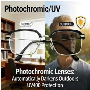 Unique Frameless Readers: 1.00 - 7.00 Diopters. Blue - light Filter for Eye - friendly Reading. Unisex, Lightweight & Trendy - Ideal for Modern Readers