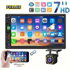 Bileeko 7 Inch Dual-Disc Car Mp5 Player, Steering Wheel Control, HD Large Screen, Smartphone Connection, Old Car Upgrade, Smart Cabin Choice