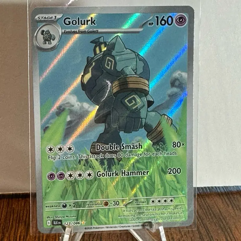 Golurk Trading Card, 123/086 Collectible Card Game Accessory