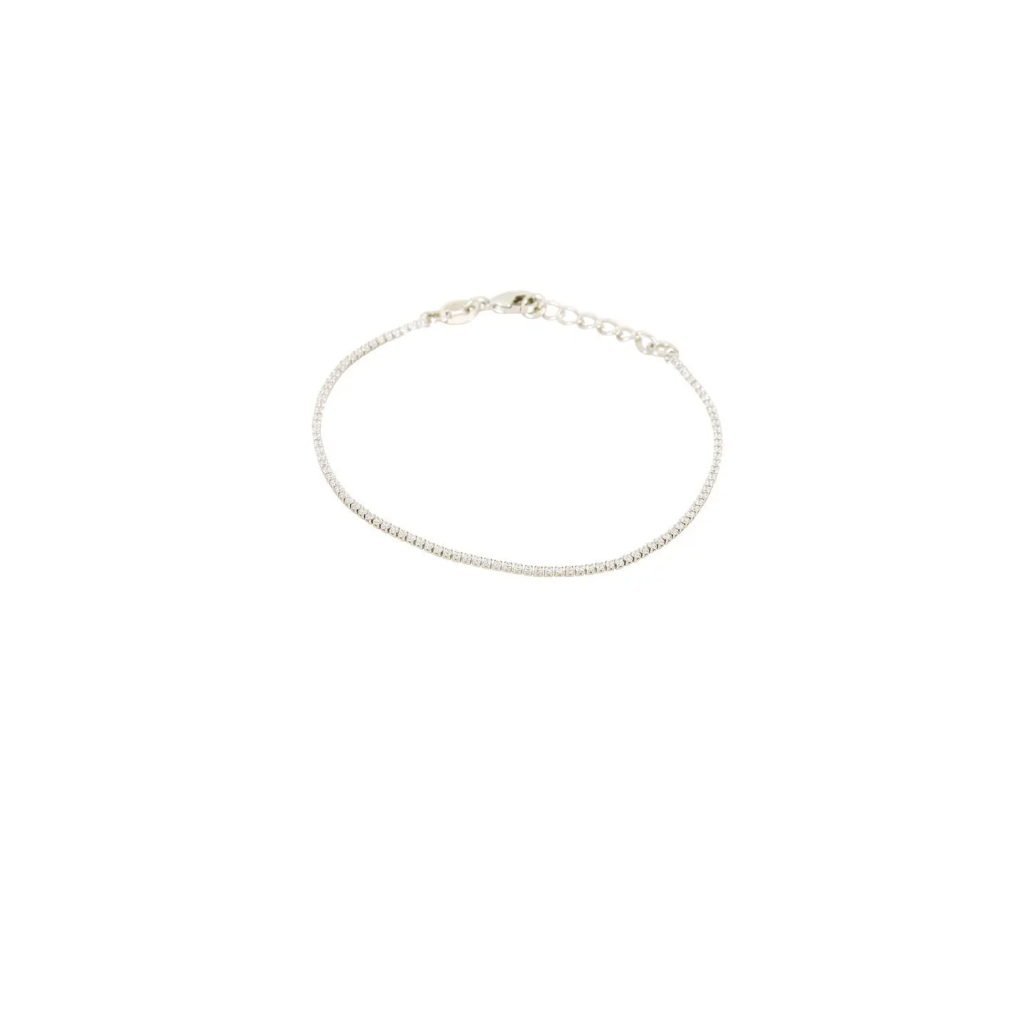 SHASHI Micro Teeny Tiny Tennis Bracelet in Silver