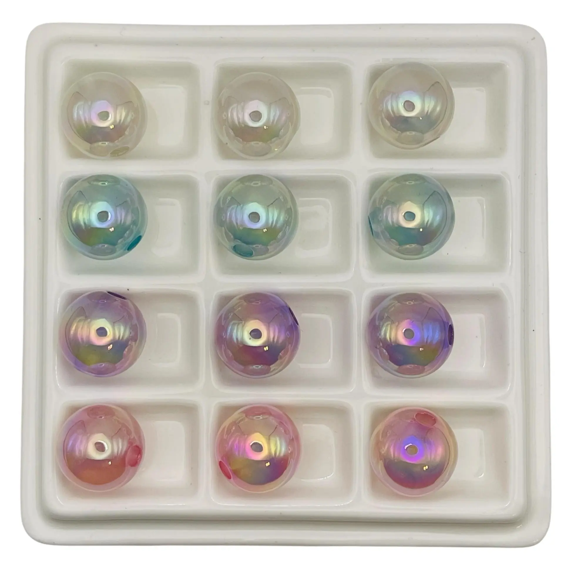 Pastel Glow in the Dark Beads – Create Your Own Mix | Iridescent Acrylic Beads for Pens & DIY Crafts