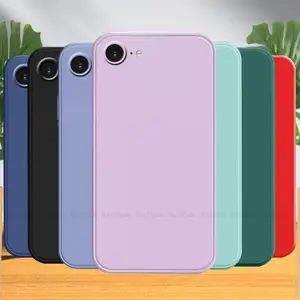 For iPhone 17e Case Cover For Apple iPhone 17e Capas New Shockproof Liquid Silicone Bumper TPU Soft Cover For iPhone 17e Fundas