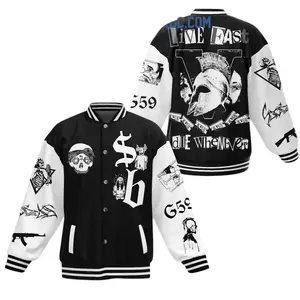 Suicidee boys Live Fast Baseball Jacket